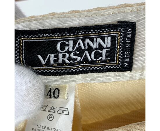 VERSACE Pantaloni Vintage in Lana Col. - 40