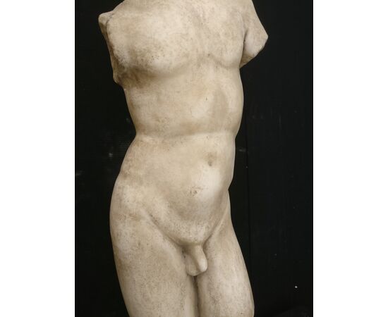Magnifico Busto con basamento finemente scolpito - H 101 cm - Marmo Greco Thassos e Lumachella - 18° secolo - Venezia
