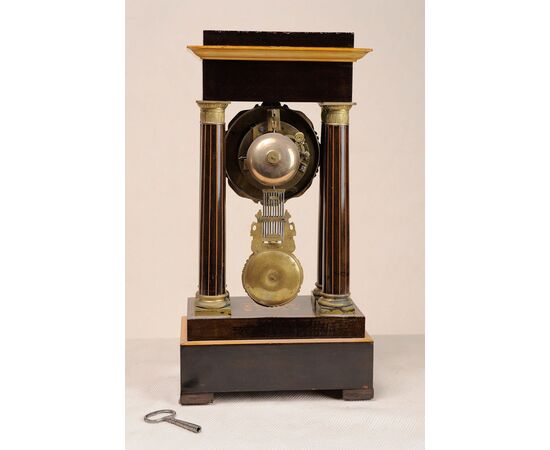 Orologio pendolo francese da tavolo, funzionante - O/1110