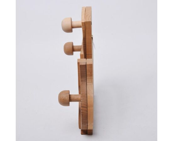 Attaccapanni  in legno con "vasi" - O/5719 -