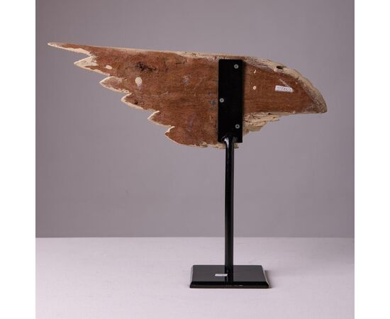 Antica ala in legno su base in ferro - O/521-3 -