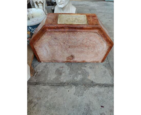 Bellissimo lavandino in marmo rosso Verona - 63 x 39 cm