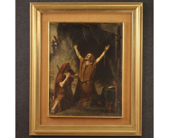 The vision of Saint Anthony the Abbot, framework from the 19th century