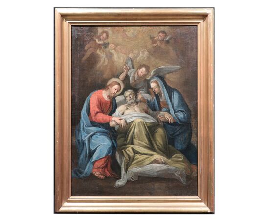 Dipinto: "La morte di San Giuseppe", '700