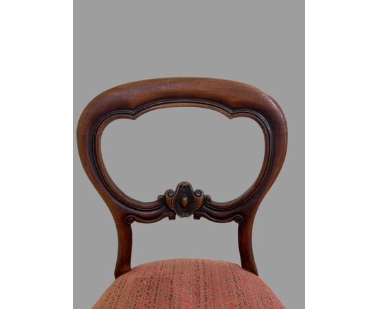 Five Victorian chairs