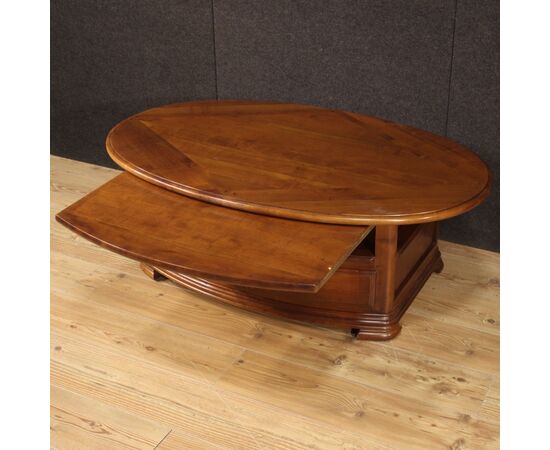 French coffee table in cherry and fruitwood