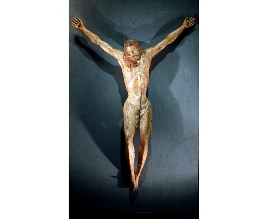Polychrome wooden Christ, Tuscany, 13th century     
