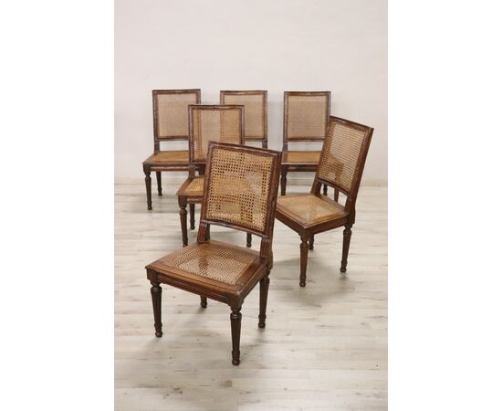 Set di 6 antiche sedie epoca Luigi XVI secolo XVIII PREZZO TRATTABILE
