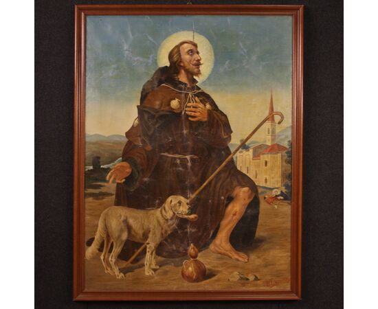 Great religious Italian painting of the 20th century, Saint Roch