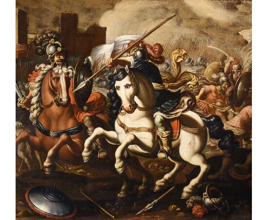 Antonio Tempesta (Firenze 1555 - Roma 1630), Scena di battaglia tra cavalieri