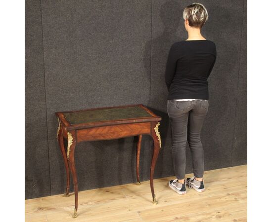 French writing desk in inlaid wood from the 20th century