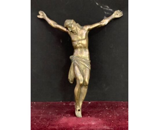 Bronze sculpture depicting Crucified Christ     