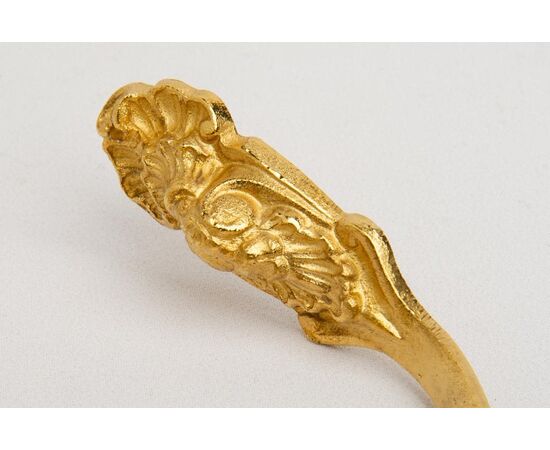 Coppia di "embrasses" in bronzo dorato 24 carati - O/4740-2 -
