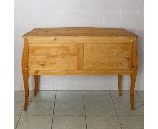 Chest of drawers in raw wood - M / 1570 -     