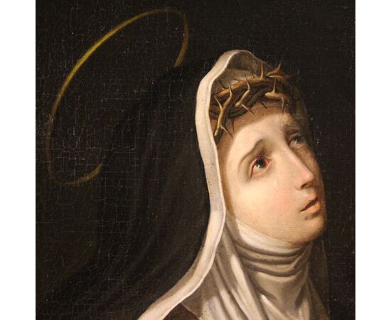 Religious painting from the 18th century, Saint Catherine of Siena