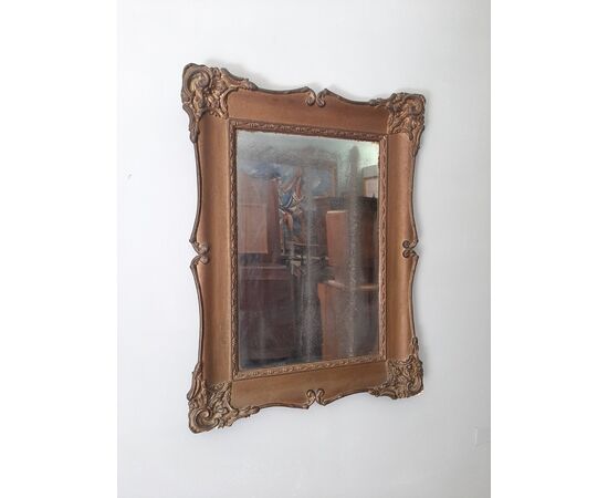 ANCIENT LARGE MIRROR PERIOD EMPIRE CARLO X ORIGINAL MERCURY MIRROR     