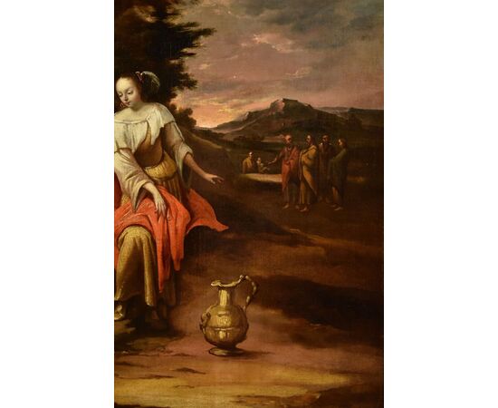 Cristo e la Samaritana al pozzo, Pittore fiammingo del XVII secolo