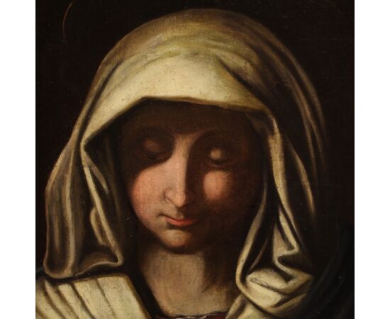 Painting Virgin oil on canvas from 17th century
