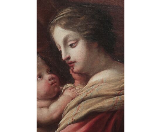 Pittore Fiammingo: Madonna con Bambino,  '600