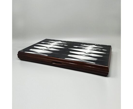 1980s Gorgeous Piero Fornasetti Backgammon in Excellent condition. Made in Italy