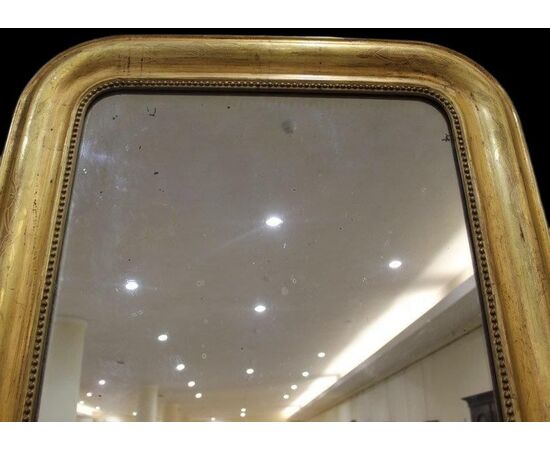 Golden mirror frame, mirror antique gold leaf