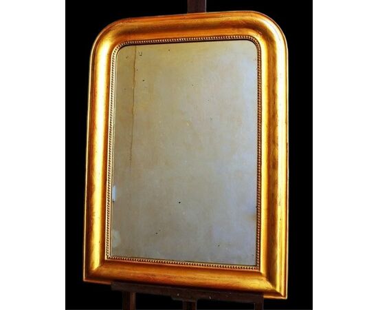 Golden mirror frame, mirror antique gold leaf