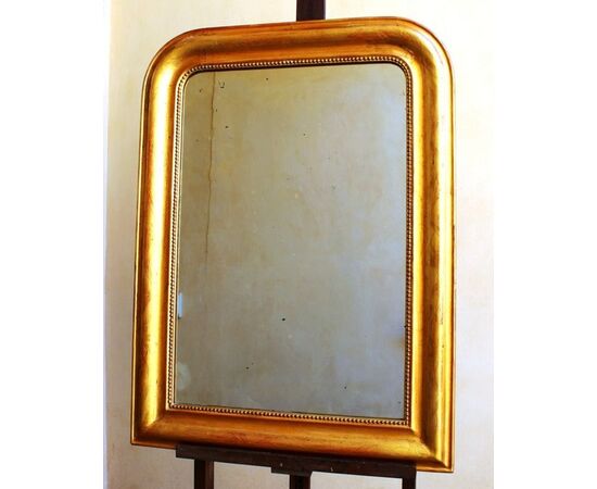 Golden mirror frame, mirror antique gold leaf