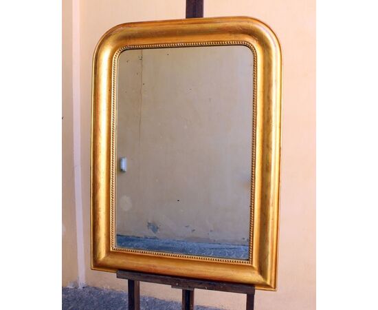 Golden mirror frame, mirror antique gold leaf