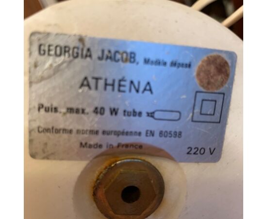 GEORGIA JACOB &quot;ATHÉNA&quot; AND &quot;COROLLE&quot; LAMPS - 1970s     