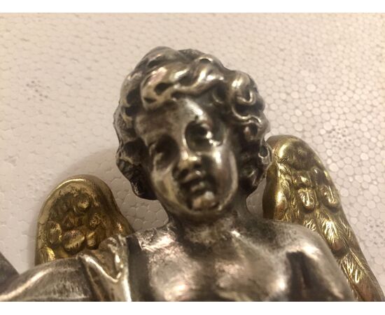 PAIR OF ANGELS IN FLIGHT - XIX SEC.     