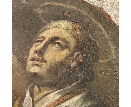 DIPINTO, olio su tela   Sant'Andrea Avellino - XVIII sec. 