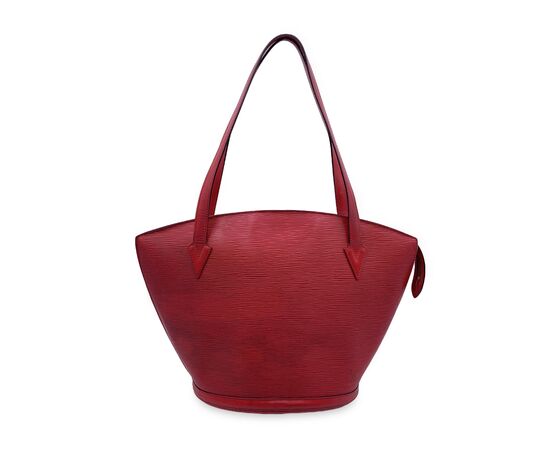 LOUIS VUITTON Borsa a Tracolla Vintage in Pelle Col. Rosso Saint Jacques L