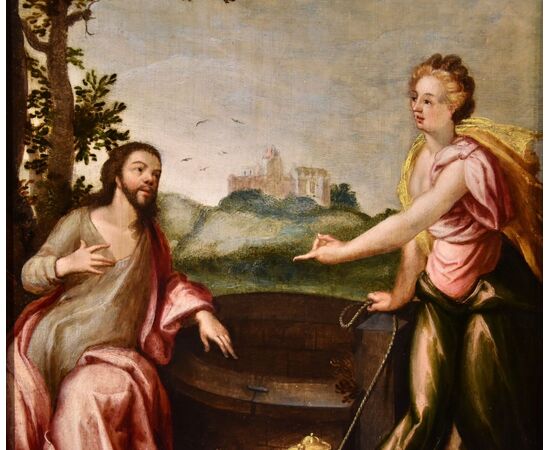 Cristo e la Samaritana, Ludovico Pozzoserrato (Anversa 1550 - Treviso 1605) 