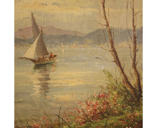 Signed painting landscape from the 20th century