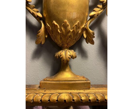 Specchiera in legno dorato Luigi XVI