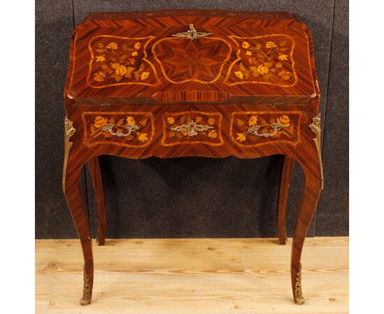 Bureau in inlaid wood from 20th century