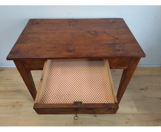 Tavolo scrittoio in abete tinto noce - scrivania - tavolino - fine 800 /pr. 900