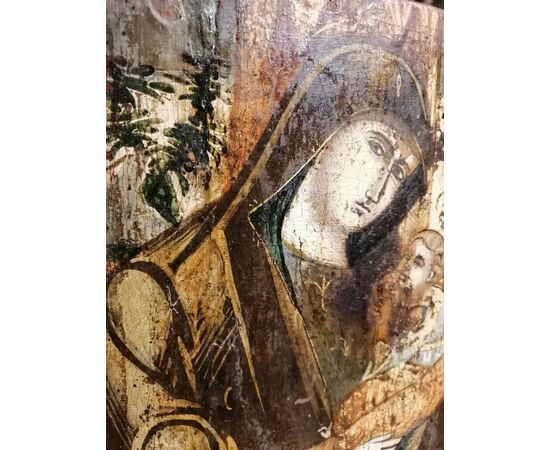 Tavoletta veneto-cretese del '500 - Madonna con bambino