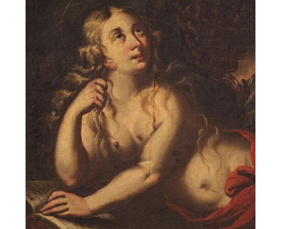 Religious painting Mary Magdalene from 17th century