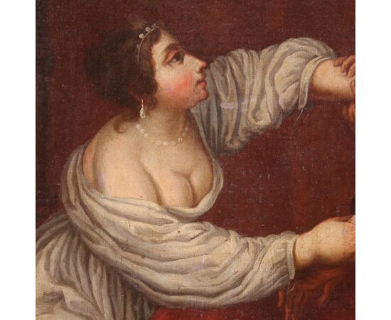 Italian painting from 18th century, Joseph and and Potiphar's Wife