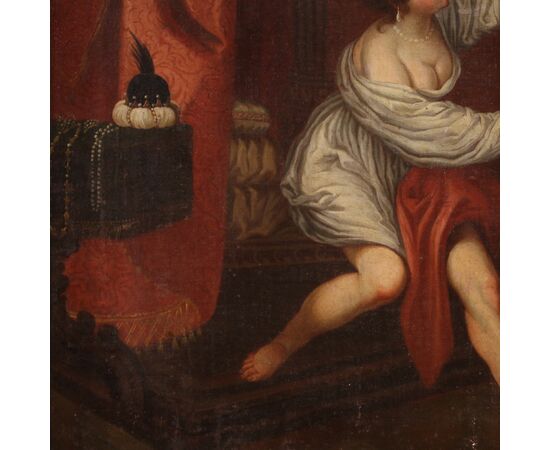 Dipinto italiano del XVIII secolo, Giuseppe e la moglie di Putifarre