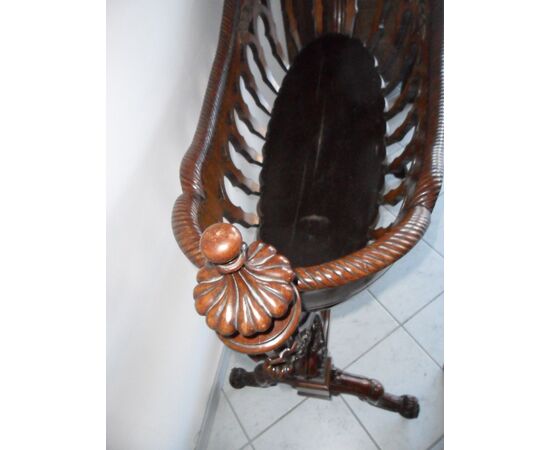 rocking cradle made by Bisi Luigi Antonio. Private Collection object is not for sale