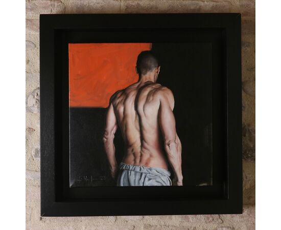 Olio su tela” Orizzonte” di Filippo Manfroni al confine con l’iperrealismo