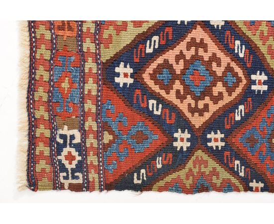 Piccolo antico tappeto "mafrash" SHAHSAVAN - Caucaso - n.1200