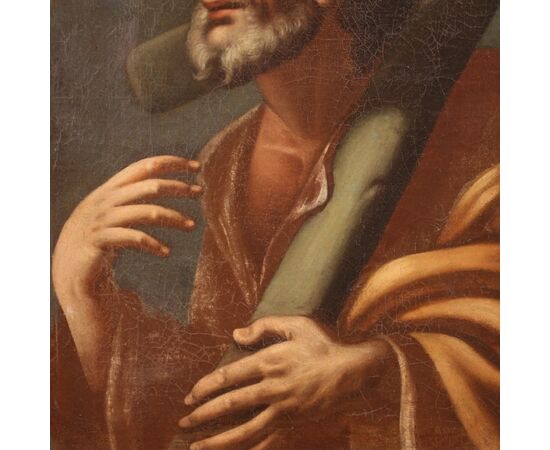 Religious painting from the first half of the 18th century, Saint Andrew