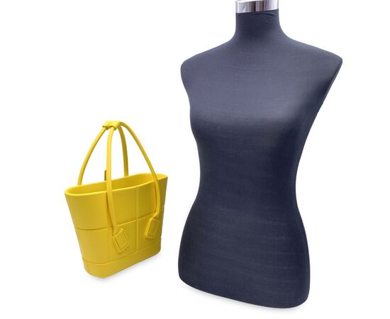 BOTTEGA VENETA Borsa Shopper in Plasticaa Col. Giallo Arco S
