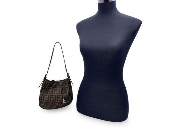 FENDI Borsa a Tracolla in Tela Col. Zucca S