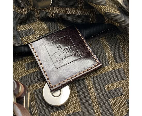 FENDI Borsa a Tracolla in Tela Col. Zucca S