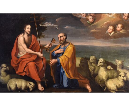 Cristo consegna le chiavi a San Pietro, Paolo De Matteis (Napoli, 1662 - 1728) attribuito a