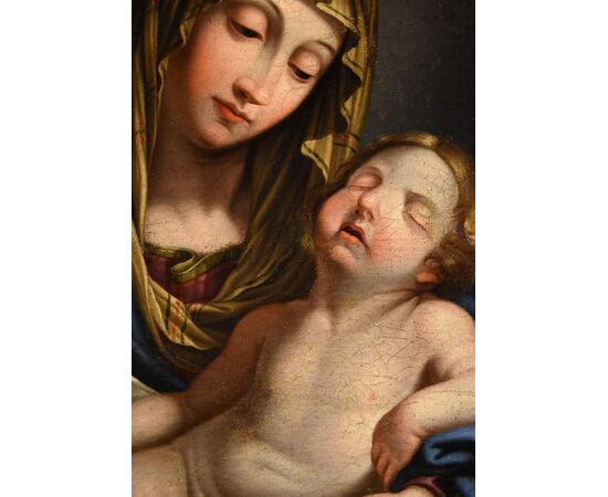 Madonna con il bambino dormiente, Giovan Battista Salvi detto "il Sassoferrato" (1609 - 1685) Cerchia/bottega